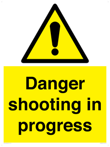 Danger shooting in progress